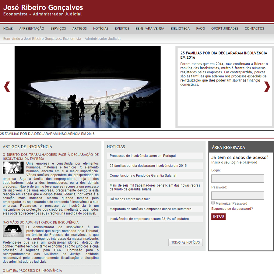 Website - José Ribeiro Gonçalves