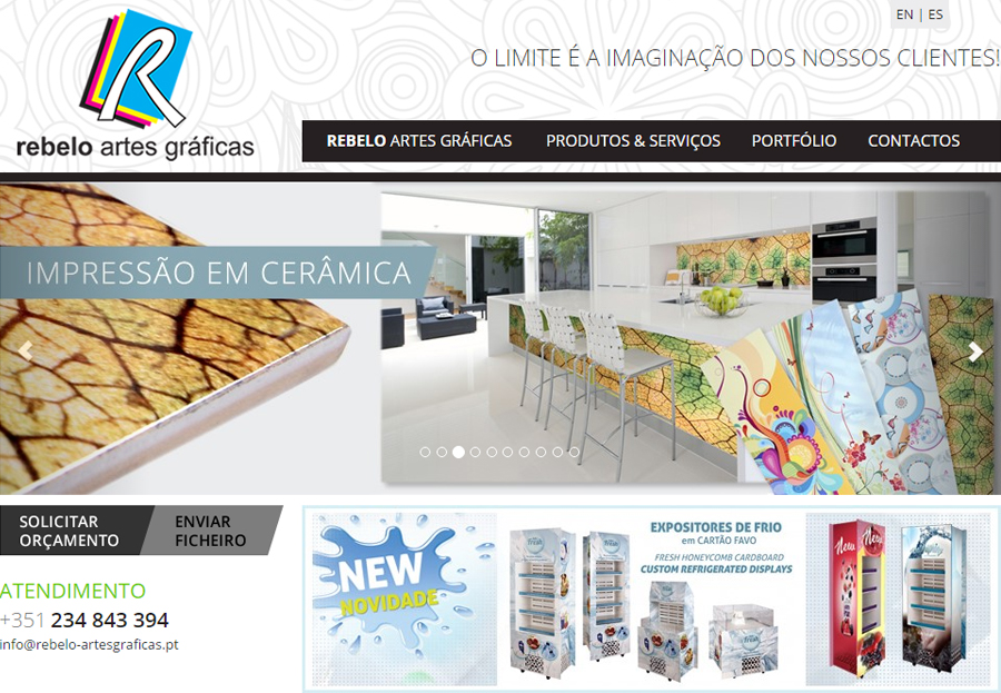 Website - Rebelo Artes Gráficas